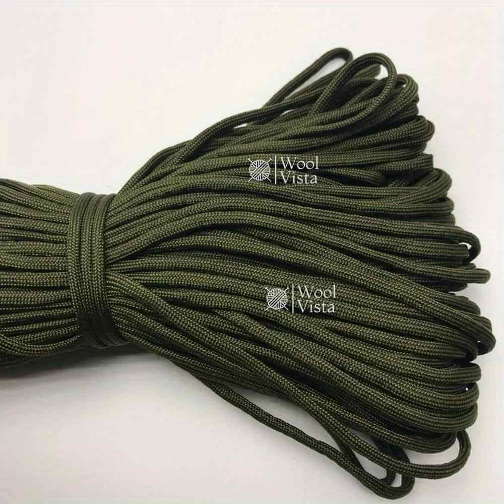 THICK BRAIDED PARACORD ROPE 4MM × 20M – STRONG HANDMADE DIY CORD FOR BRACELETS, KEYCHAINS, DOG COLLARS