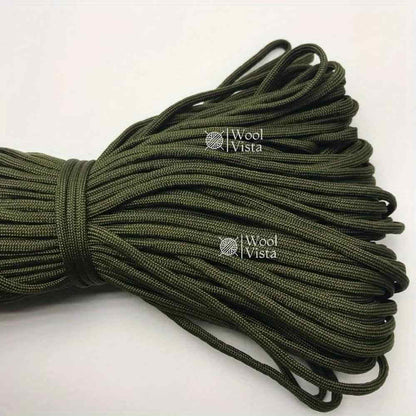 THICK BRAIDED PARACORD ROPE 4MM × 20M – STRONG HANDMADE DIY CORD FOR BRACELETS, KEYCHAINS, DOG COLLARS