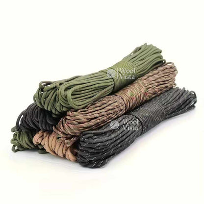 THICK BRAIDED PARACORD ROPE 4MM × 20M – STRONG HANDMADE DIY CORD FOR BRACELETS, KEYCHAINS, DOG COLLARS