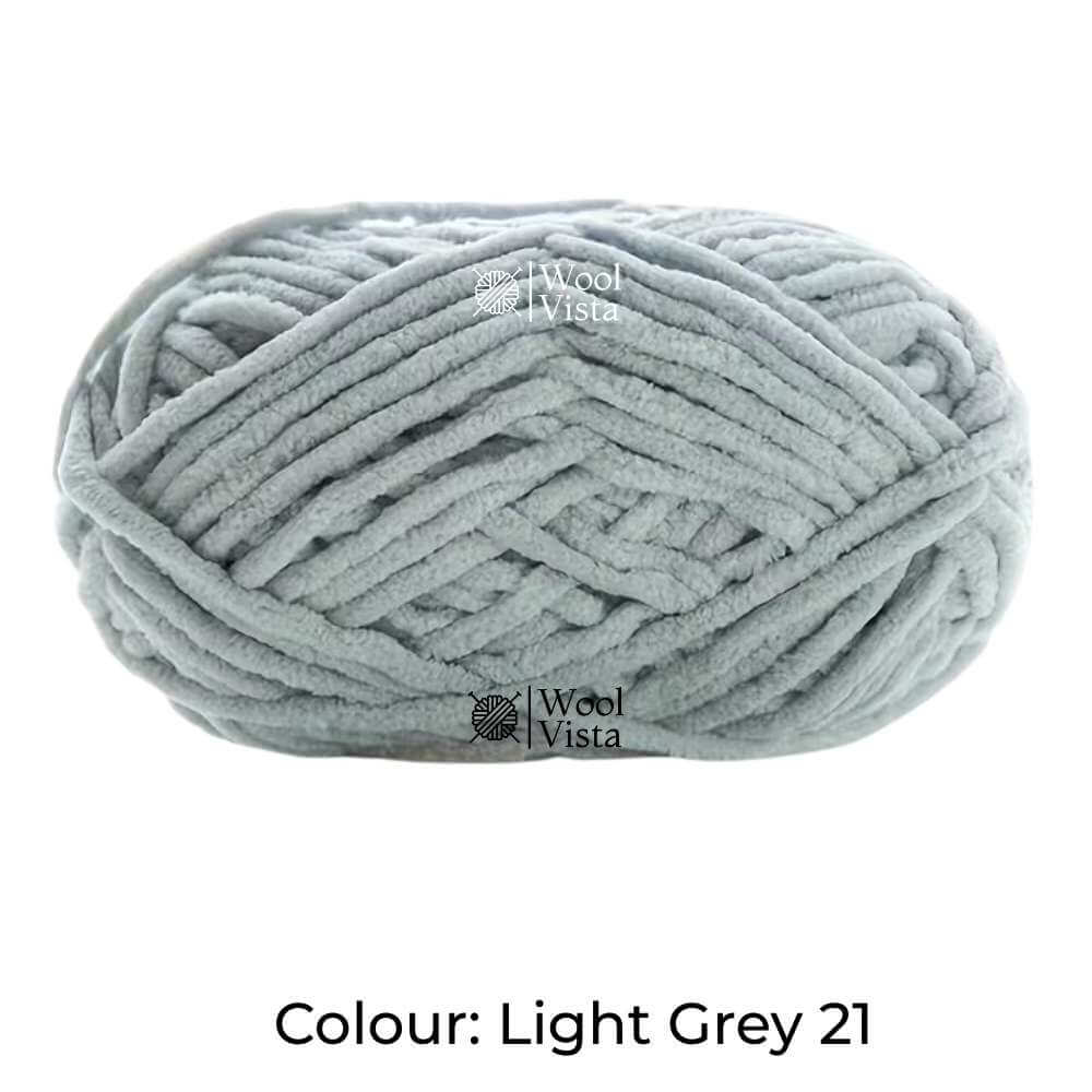 THIN CHENILLE PLUSH YARN – SOFT BLANKET & CROCHET YARN FOR KNITTING, DIY CRAFTS