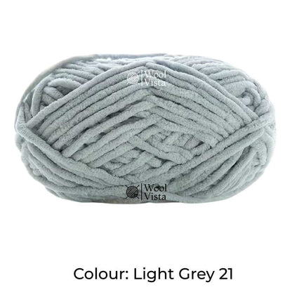 THIN CHENILLE PLUSH YARN – SOFT BLANKET & CROCHET YARN FOR KNITTING, DIY CRAFTS