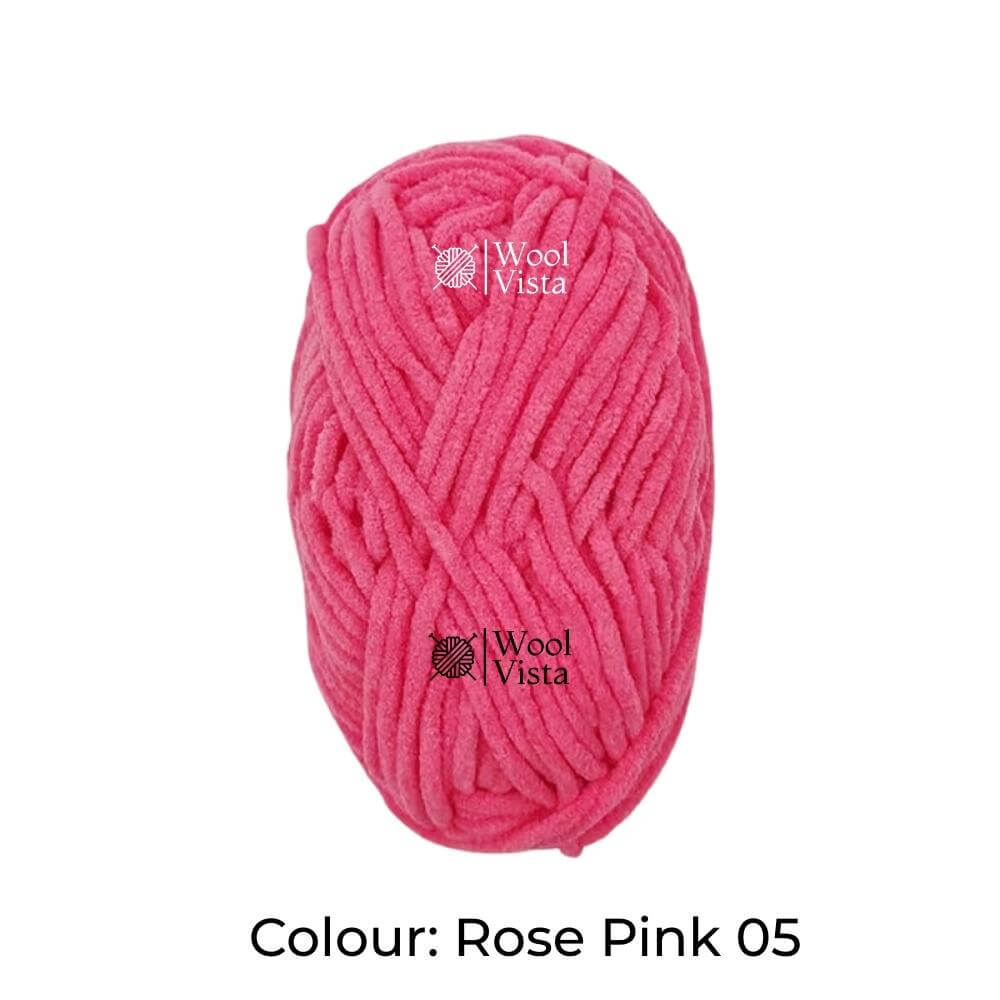 THIN CHENILLE PLUSH YARN – SOFT BLANKET & CROCHET YARN FOR KNITTING, DIY CRAFTS