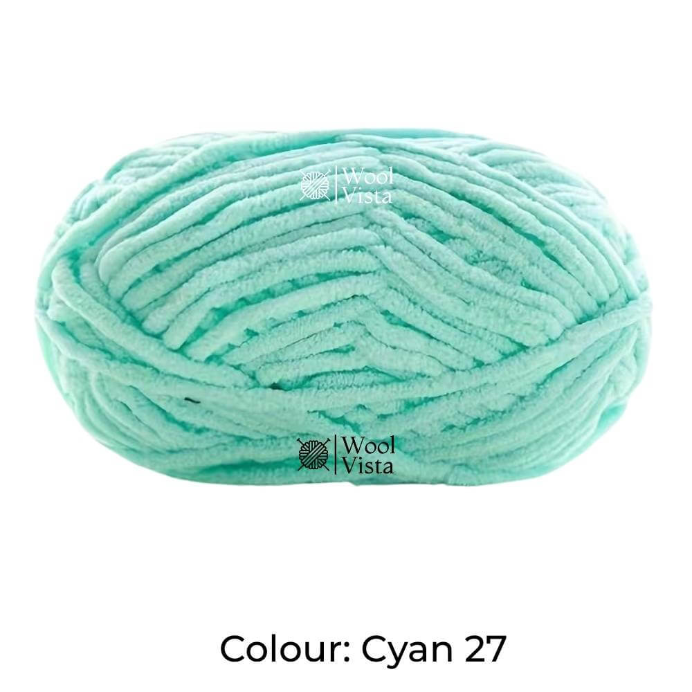 THIN CHENILLE PLUSH YARN – SOFT BLANKET & CROCHET YARN FOR KNITTING, DIY CRAFTS
