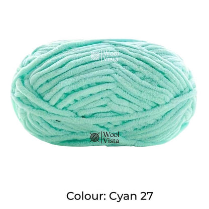 THIN CHENILLE PLUSH YARN – SOFT BLANKET & CROCHET YARN FOR KNITTING, DIY CRAFTS