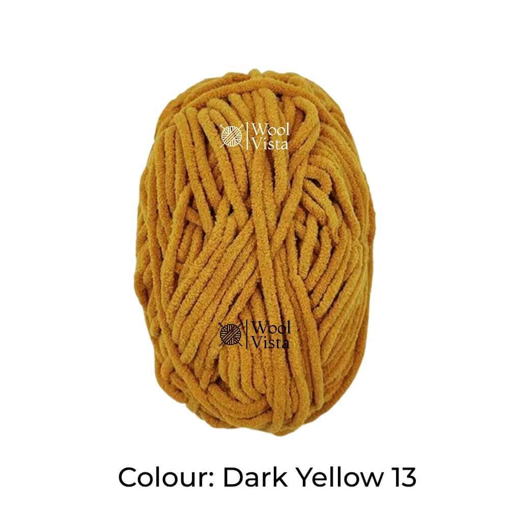 THIN CHENILLE PLUSH YARN – SOFT BLANKET & CROCHET YARN FOR KNITTING, DIY CRAFTS