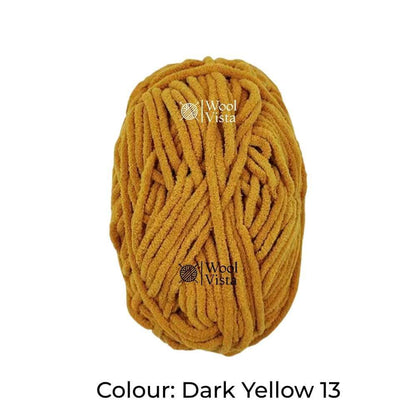 THIN CHENILLE PLUSH YARN – SOFT BLANKET & CROCHET YARN FOR KNITTING, DIY CRAFTS