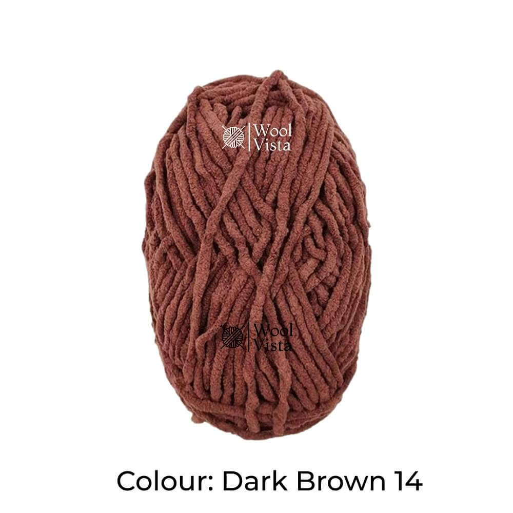 THIN CHENILLE PLUSH YARN – SOFT BLANKET & CROCHET YARN FOR KNITTING, DIY CRAFTS