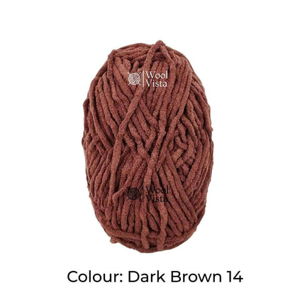 THIN CHENILLE PLUSH YARN – SOFT BLANKET & CROCHET YARN FOR KNITTING, DIY CRAFTS