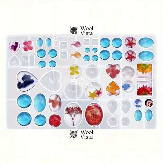 TIME GEM RECTANGULAR SILICONE MOLD – LARGE 10-INCH EPOXY RESIN MOLD FOR JEWELRY, EARRINGS & PENDANTS