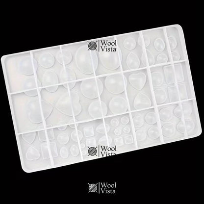 TIME GEM RECTANGULAR SILICONE MOLD – LARGE 10-INCH EPOXY RESIN MOLD FOR JEWELRY, EARRINGS & PENDANTS