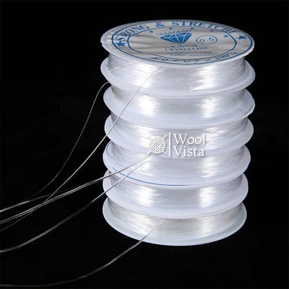 TRANSPARENT ELASTIC BRACELET ROPE - 10 METERS