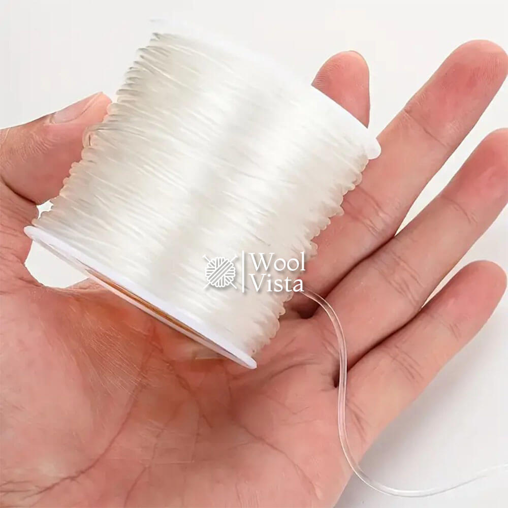 TRANSPARENT ELASTIC BRACELET ROPE - 10 METERS