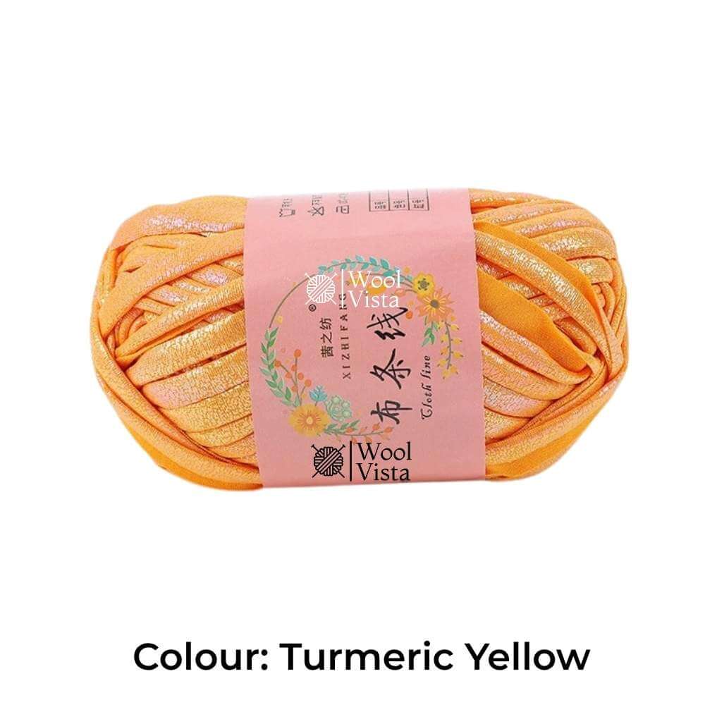 SOFT METALLIC T-SHIRT YARN - FOR CROCHET AND BAG MAKING CRAFTING