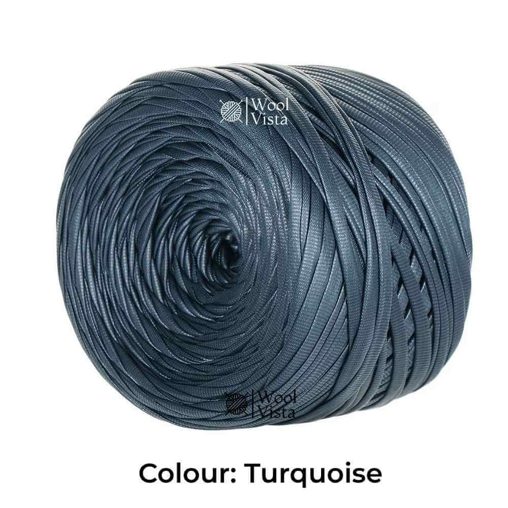 200G FAUX LEATHER T-SHIRT YARN – 60M SOFT WOVEN RIBBON YARN FOR CROCHET BAGS, KNITTING & HOME DECOR