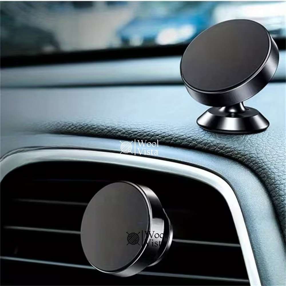 UNIVERSAL MAGNETIC CAR MOBILE HOLDER – 360° ROTATING SUPER STRONG METAL AIR VENT PHONE HOLDER
