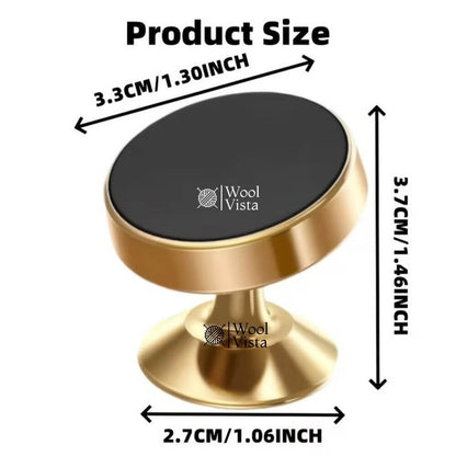 UNIVERSAL MAGNETIC CAR MOBILE HOLDER – 360° ROTATING SUPER STRONG METAL AIR VENT PHONE HOLDER