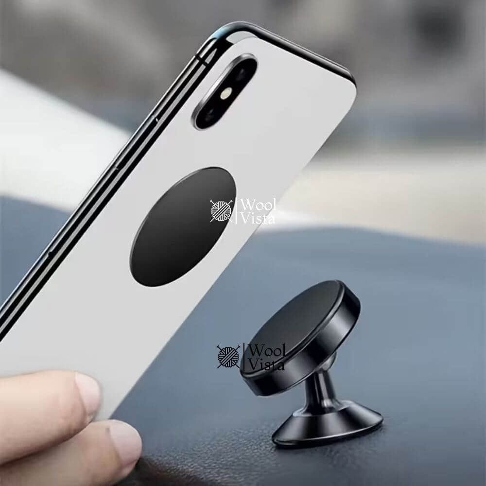 UNIVERSAL MAGNETIC CAR MOBILE HOLDER – 360° ROTATING SUPER STRONG METAL AIR VENT PHONE HOLDER
