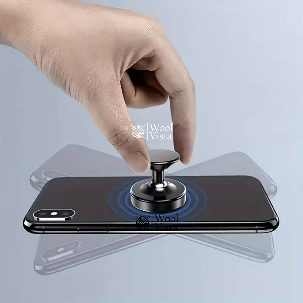 UNIVERSAL MAGNETIC CAR MOBILE HOLDER – 360° ROTATING SUPER STRONG METAL AIR VENT PHONE HOLDER