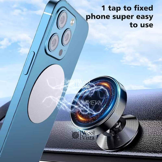 UNIVERSAL MAGNETIC CAR MOBILE HOLDER – 360° ROTATING SUPER STRONG METAL AIR VENT PHONE HOLDER