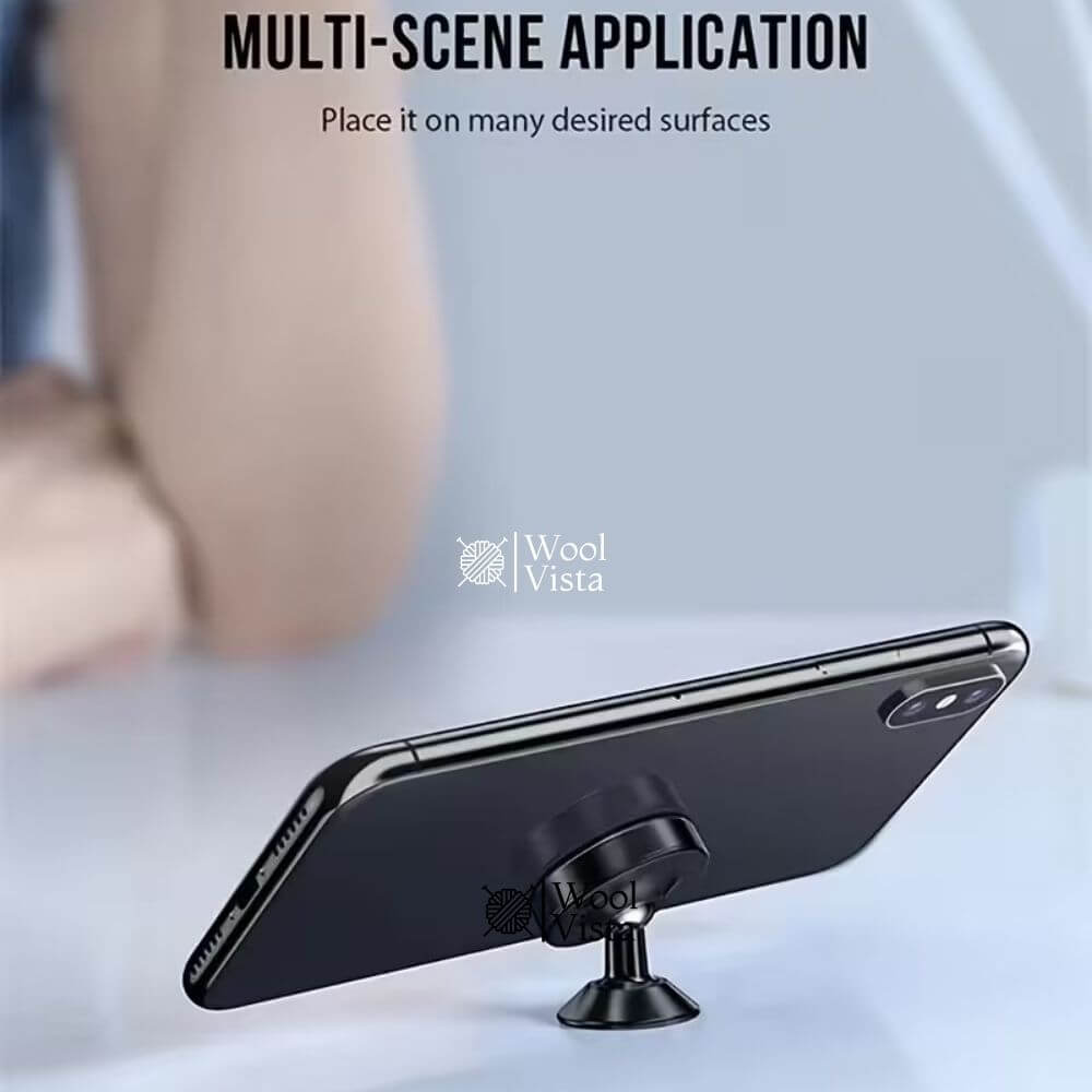 UNIVERSAL MAGNETIC CAR MOBILE HOLDER – 360° ROTATING SUPER STRONG METAL AIR VENT PHONE HOLDER