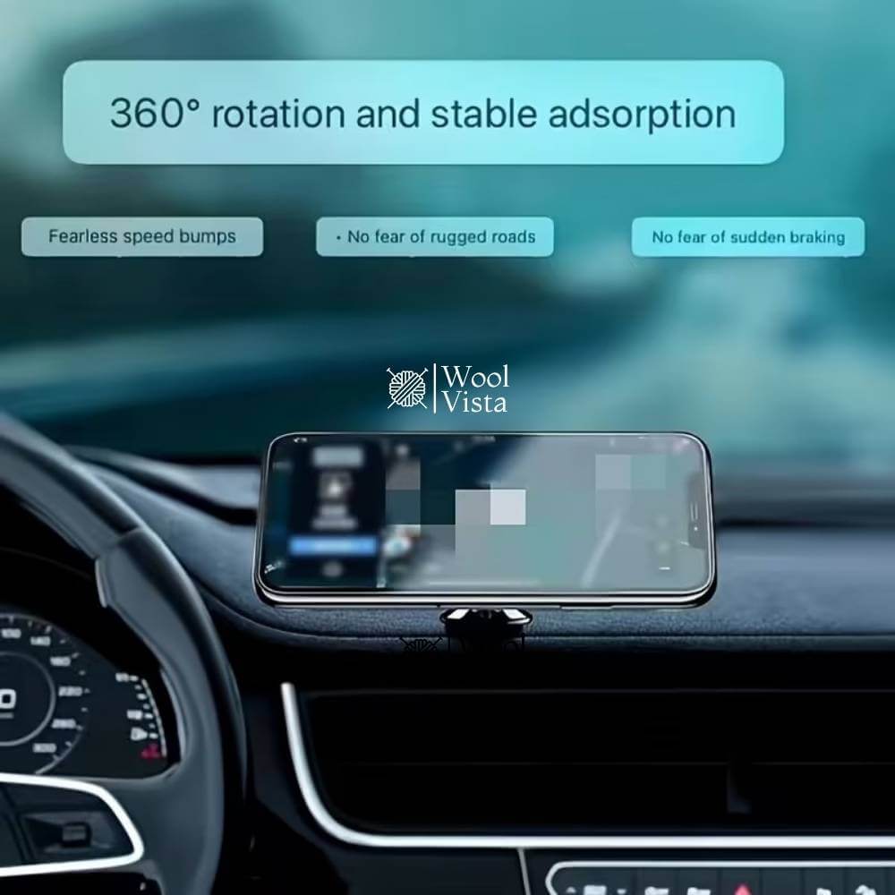 UNIVERSAL MAGNETIC CAR MOBILE HOLDER – 360° ROTATING SUPER STRONG METAL AIR VENT PHONE HOLDER