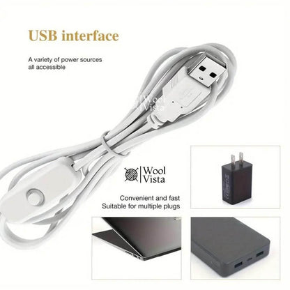 USB-POWERED HANDHELD ELECTRIC DRILL SET WITH 3 BITS – PRECISION TOOL FOR DIY WOOD & METAL CRAFTS