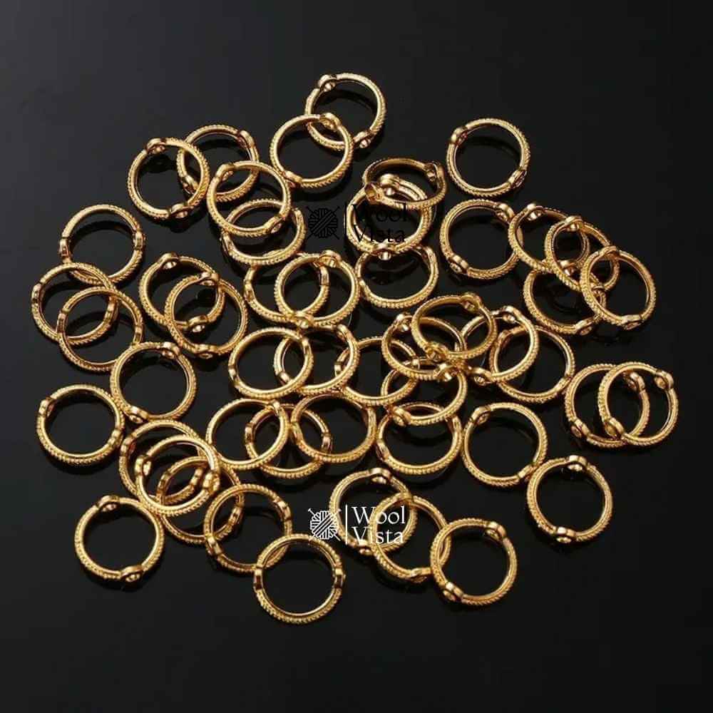 VINTAGE ROUND & HEXAGON BEAD CONNECTING RINGS