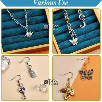 VINTAGE SILVER ALLOY CHARMS – SILVER ALLOY PENDANTS FOR DIY JEWELRY MAKING