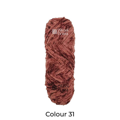 VELVET CHENILLE YARN - VELVET YARN BALL