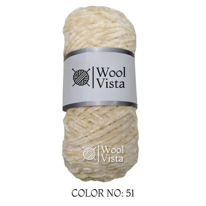 VELVET CHENILLE YARN - VELVET YARN BALL (PACK OF 5)