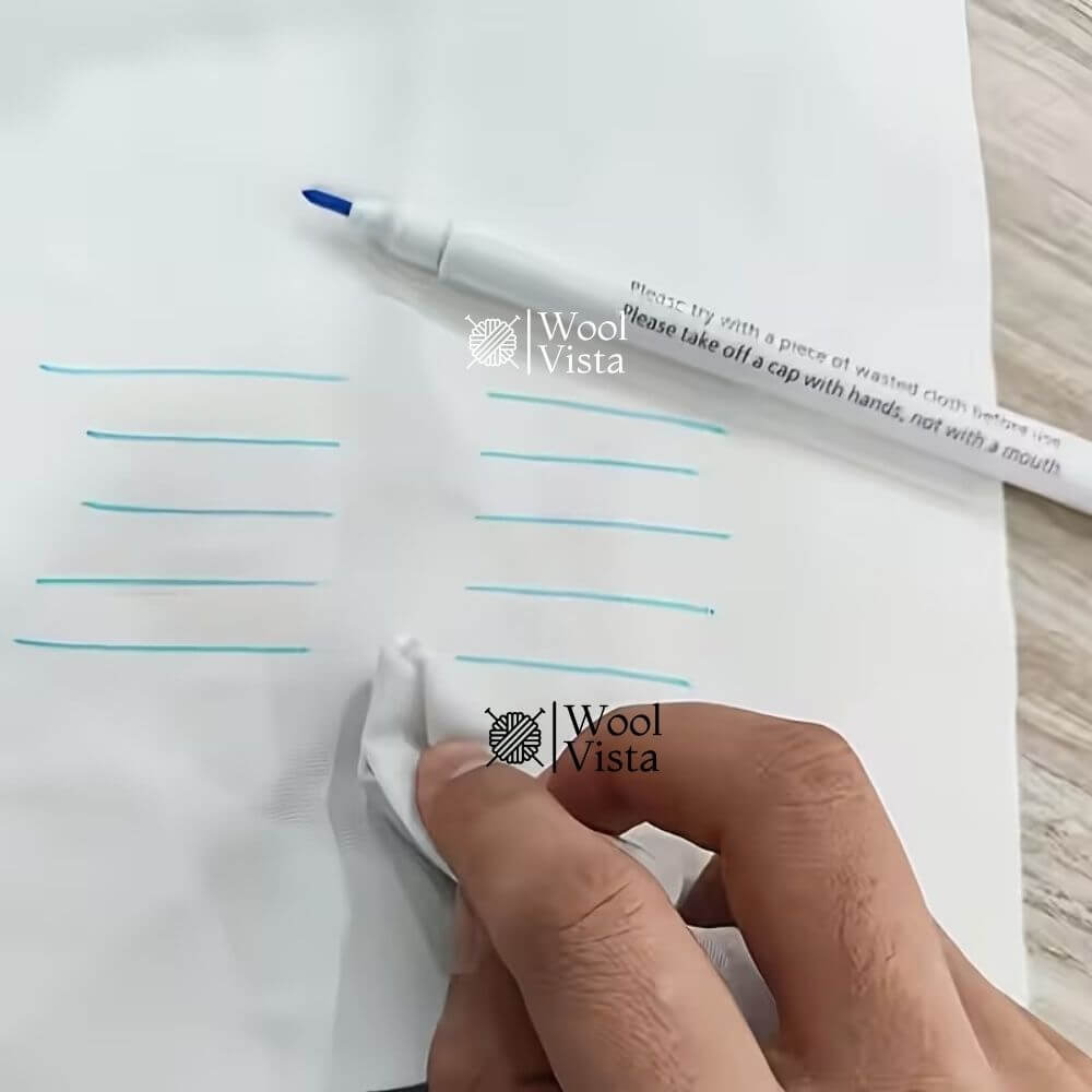 WASHABLE REMOVABLE FABRIC MARKER – WATER-SOLUBLE FABRIC PEN FOR SEWING, EMBROIDERY & DIY CRAFTS