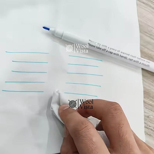 WASHABLE REMOVABLE FABRIC MARKER – WATER-SOLUBLE FABRIC PEN FOR SEWING, EMBROIDERY & DIY CRAFTS