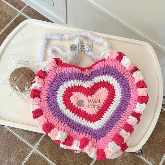 PLASTIC MESH CANVAS KIT (4PCS) – HEART & RECTANGLE GRID SHEETS FOR DIY BAG WEAVING & MESH CRAFTS