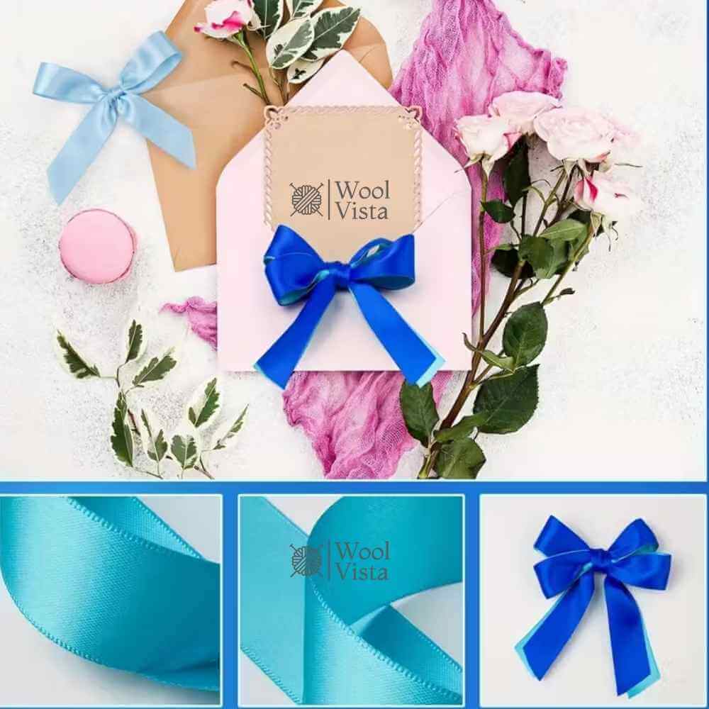 WIDE ELEGANT POLYESTER RIBBON – 25 YARDS (1 INCH / 2.5CM) FOR WEDDINGS, GIFTS, PARTIES & DIY CRAFTS