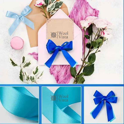 WIDE ELEGANT POLYESTER RIBBON – 25 YARDS (1 INCH / 2.5CM) FOR WEDDINGS, GIFTS, PARTIES & DIY CRAFTS