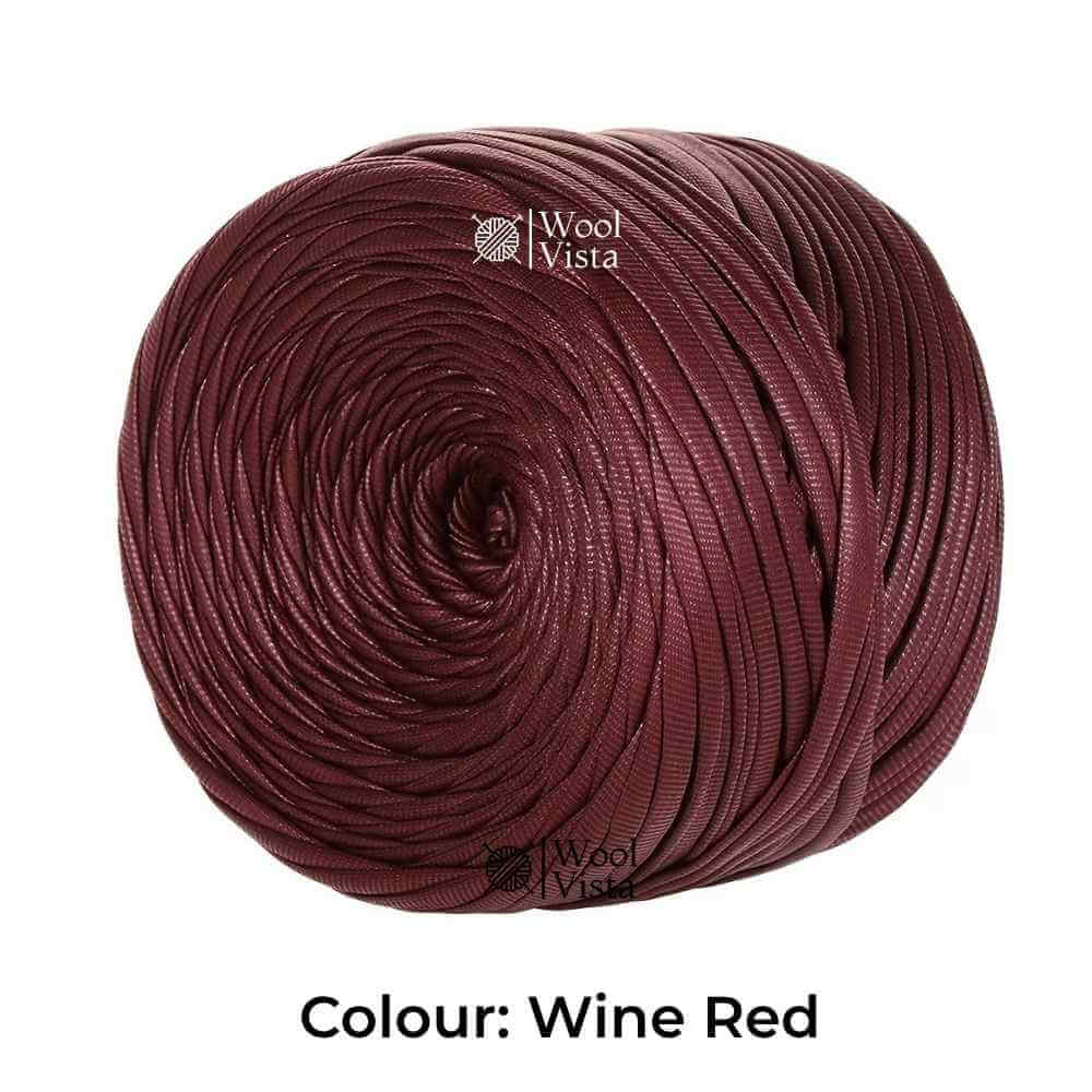 200G FAUX LEATHER T-SHIRT YARN – 60M SOFT WOVEN RIBBON YARN FOR CROCHET BAGS, KNITTING & HOME DECOR