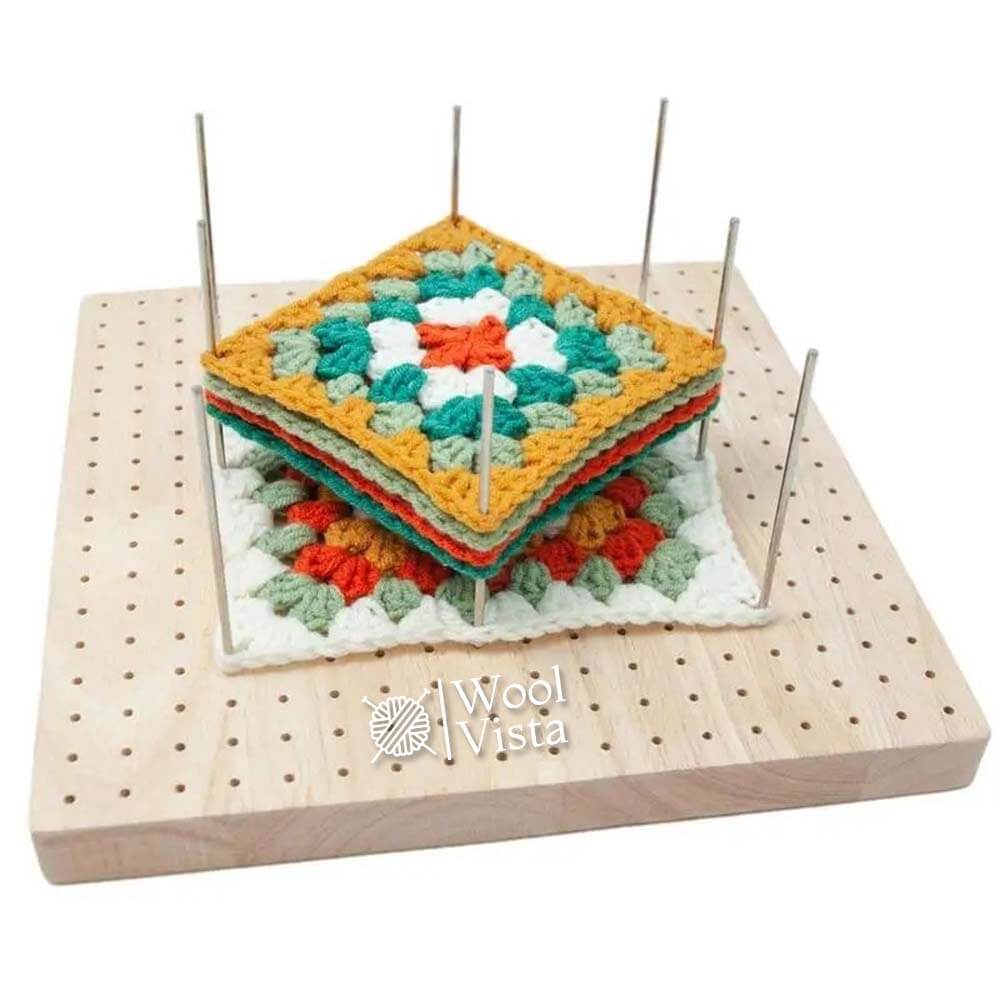 WOODEN BLOCKING BOARD (FOR GRANNY’S SQUARE)