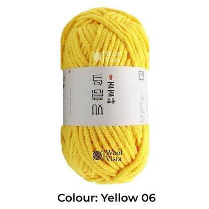 100G ICE THREAD POLYESTER YARN – SOFT CHUNKY YARN FOR KNITTING, CROCHET, BLANKETS, SCARVES & DIY CRAFTS