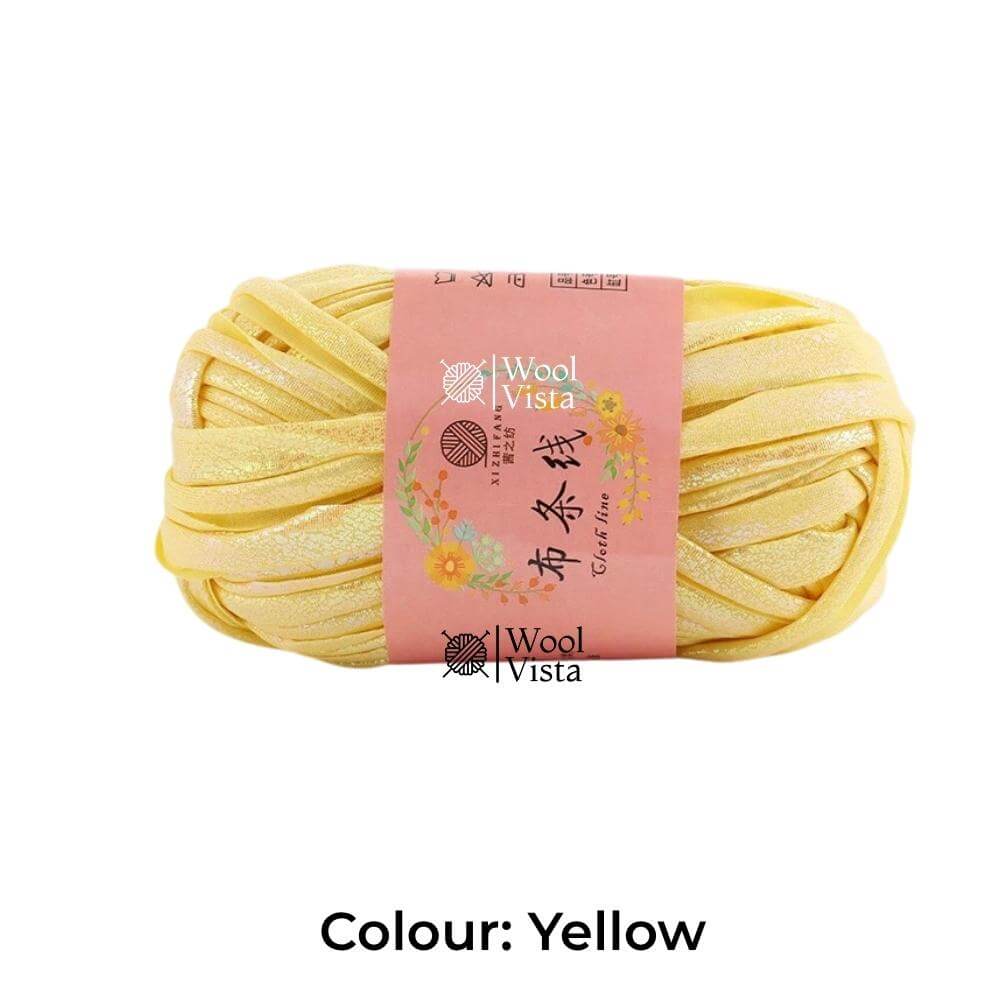 SOFT METALLIC T-SHIRT YARN - FOR CROCHET AND BAG MAKING CRAFTING