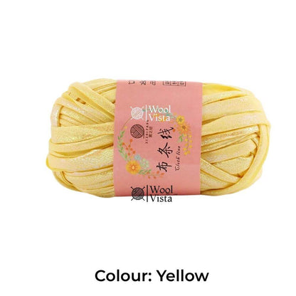 SOFT METALLIC T-SHIRT YARN - FOR CROCHET AND BAG MAKING CRAFTING
