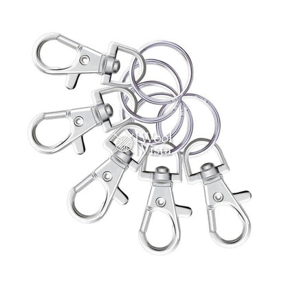 KEYCHAIN SET WITH SWIVEL LOBSTER CLASPS - (5 PIECES)