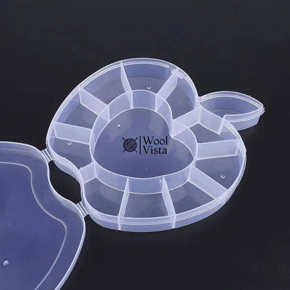 CLEAR PLASTIC STORAGE BOXES – MULTI-COMPARTMENT ORGANIZER FOR JEWELRY, BEADS & DIY CRAFTS