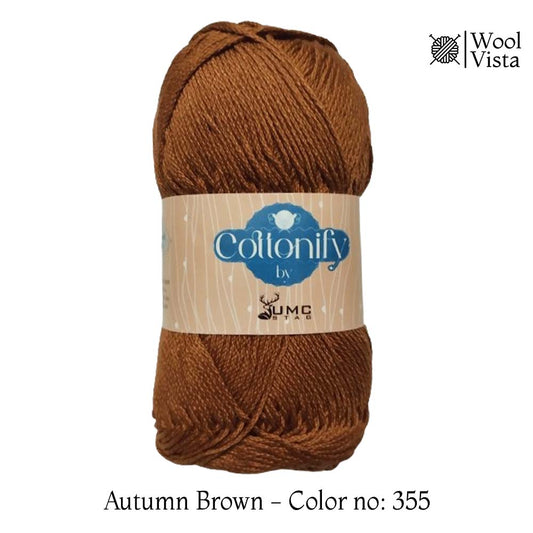 COTTONIFY - COMBED SOFT THICK COTTON KNITTING YARN