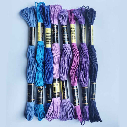 CROSS STITCH EGYPTIAN COTTON SEWING EMBROIDERY THREADS - (PACK OF 8)