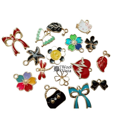 CHARMS SET FOR JEWELRY MAKING & DIY CRAFTING – (PACK OF 10) ASSORTED LARGE CHARMS