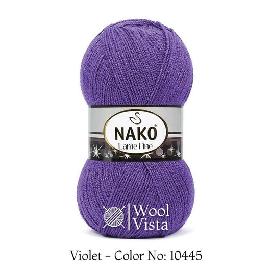 NAKO LAME FINE - GLITTER THIN YARN BALL