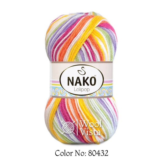 NAKO LOLIPOP - MULTICOLOR YARN BALL