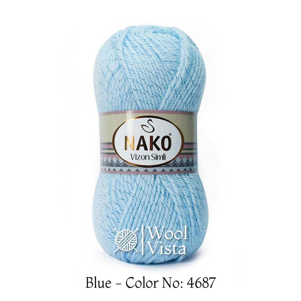 NAKO VIZON SIMLI - GLITTER YARN BALL